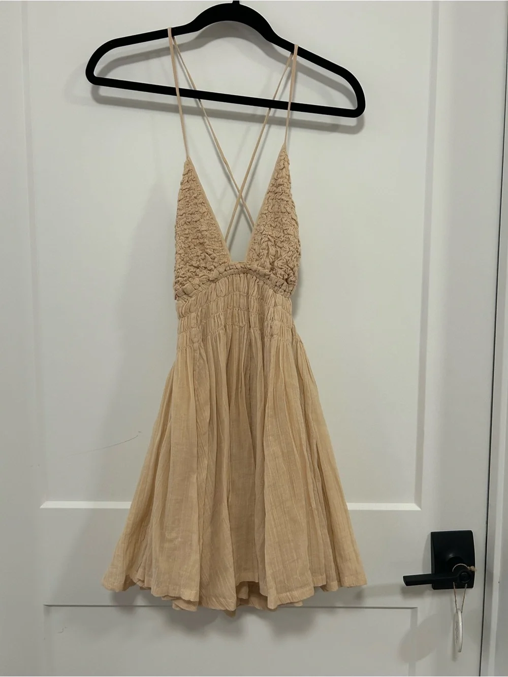 Free People Forever Favorite Mini Dress XS Peach Sands